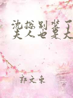 沈总别装了,你夫人也是大佬章节小说