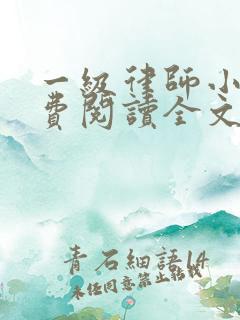 一级律师小说免费阅读全文