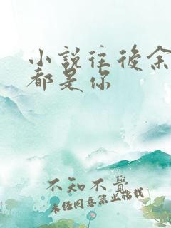 小说往后余生,都是你