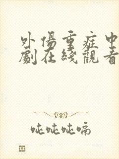 外伤重症中心韩剧在线观看