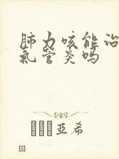 肺力咳能治疗支气管炎吗