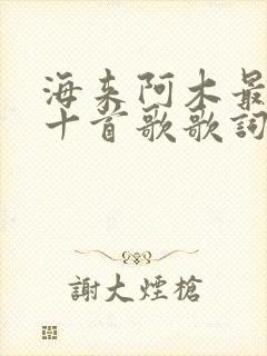 海来阿木最火的十首歌歌词
