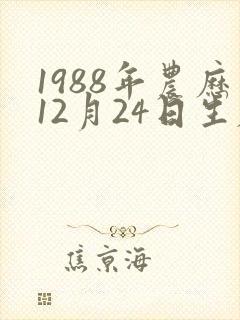 1988年农历12月24日生辰八字
