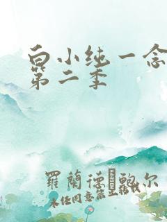 白小纯一念永恒第二季