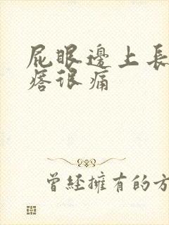 屁眼边上长个疙瘩很痛