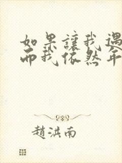 如果让我遇见你而我依然年轻