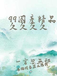 99国产精品久久久久久