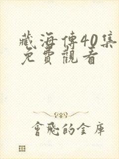 藏海传40集版免费观看