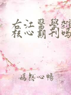 右江医学杂志是核心期刊吗