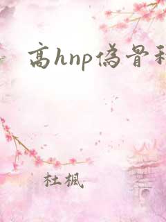 高hnp伪骨科