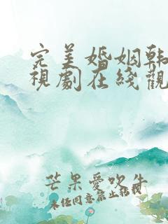 完美婚姻韩剧电视剧在线观看免费