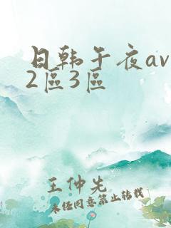 日韩午夜av一2区3区