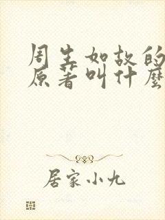 周生如故的小说原著叫什么名字