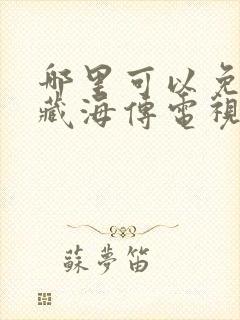 哪里可以免费看藏海传电视剧里
