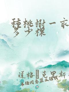 种桃树一亩地种多少棵 种桃树一亩地种多少棵
