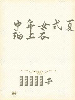 中年女式夏季长袖上衣