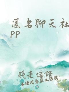 匿名聊天社交app 匿名聊天社交app