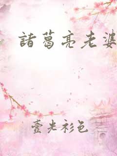 诸葛亮老婆
