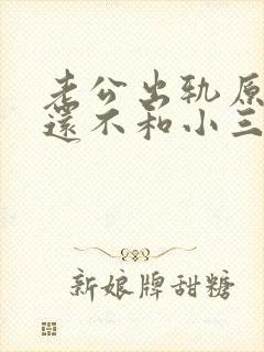 老公出轨原谅他还不和小三断
