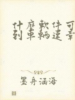 什么软件可以查到车辆违章