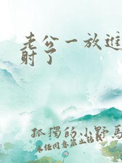 老公一放进去就射了
