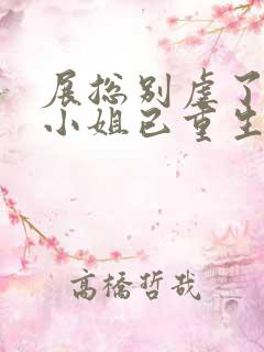 展总别虐了,庄小姐已重生全文阅读