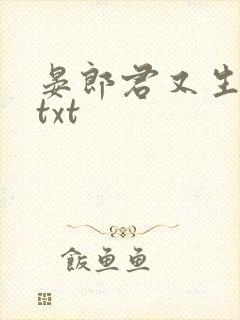 晏郎君又生气了txt