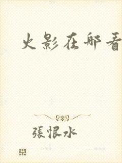 火影在哪看
