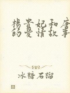 杨贵妃和唐玄宗的爱情故事