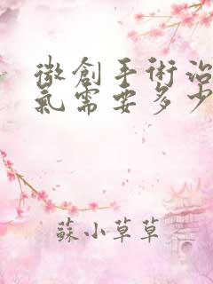 微创手术治疗疝气需要多少钱