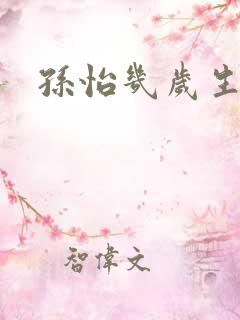 孙怡几岁生子