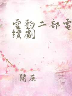 雪豹二部电视连续剧