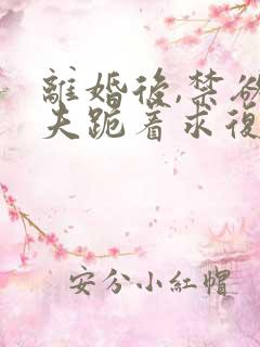 离婚后,禁欲前夫跪着求复合傅淮舟全集阅 离婚后,禁欲前夫跪着求复合傅淮舟全集阅