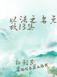 以法之名免费播放13集