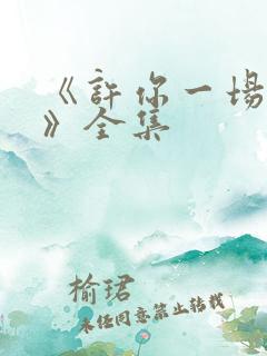 《许你一场悲欢》全集