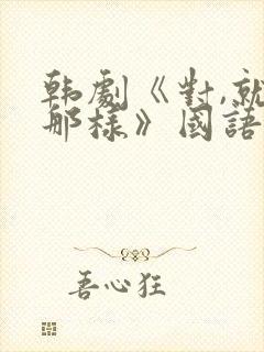 韩剧《对,就是那样》国语版在线观看
