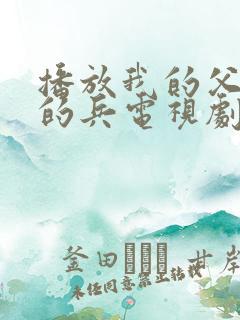 播放我的父亲我的兵电视剧