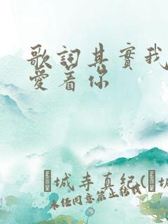 歌词其实我真的爱着你