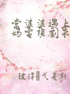 当婆婆遇上的妈妈电视剧朱燕