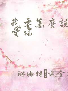 我要怎么说我不爱你