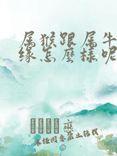 属猴跟属牛的姻缘怎么样呢