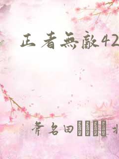 正者无敌42集