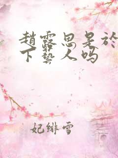 赵露思是于正旗下艺人吗