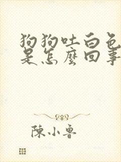 狗狗吐白色黏液是怎么回事应该怎么办