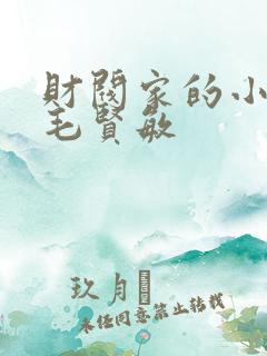 财阀家的小儿子毛贤敏
