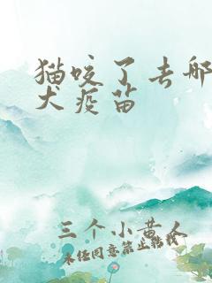 猫咬了去哪打狂犬疫苗
