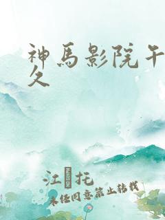 神马影院午夜久久