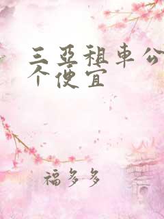 三亚租车公司哪个便宜