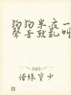 狗狗半夜一听见声音就乱叫怎么办