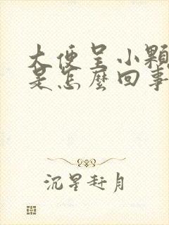 大便呈小颗粒状是怎么回事